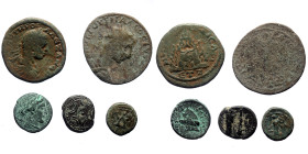 5 Ancient bronze coins (Bronze, 35,42g)