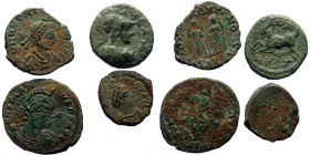 4 Ancient bronze coins (Bronze, 10,37g)