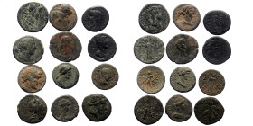 12 Ancient bronze coins (Bronze, 36,33g)