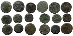 9 Ancient bronze coins (Bronze, 108.85g)
