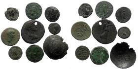 9 Ancient bronze coins (Bronze, 43.82g)