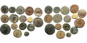 16 ancient bronze coins (Bronze, 46,21g)