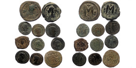 11 ancient bronze coins (Bronze, 66,35g)