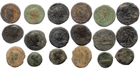 9 ancient bronze coins (Bronze, 92,25g)