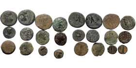 12 ancient bronze coins (Bronze, 54,80g)