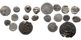 9 ancient silver coins (Bronze, 12,99g)