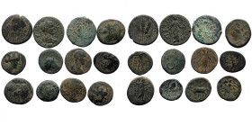 12 ancient bronze coins (Bronze, 60,40g)