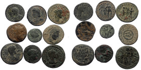 9 ancient bronze coins (Bronze, 40,17g)