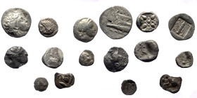 8 Greek silver coins (Silver, 6.84g)