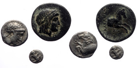 3 Greek silver and bronze coins (Silver and Bronze, 4,53g)