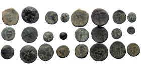 12 Greek bronze coins (Bronze, 44,40g)