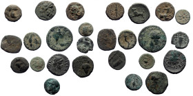 13 Greek bronze coins (Bronze, 24,08g)