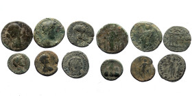 6 Roman Provincial bronze coins (Bronze, 72,90g)