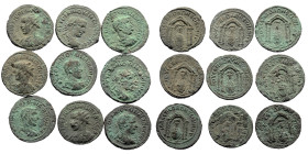 9 Roman Provincial coins (Bronze, 87,76g)