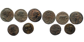 5 Roman Provincial coins (Bronze, 27,01g)