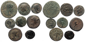 8 Roman Provincial coins (Bronze, 44,25g)
