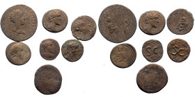 7 Roman Provincial coins (Bronze, 82.97g)