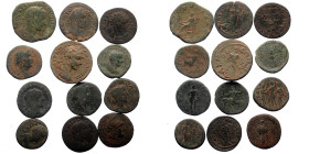 12 Roman Provincial coins (Bronze, 107,42g)