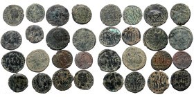 16 Roman Imperial bronze coins (Bronze, 32,00g)