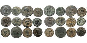12 Roman bronze coins (Bronze, 72,76g)