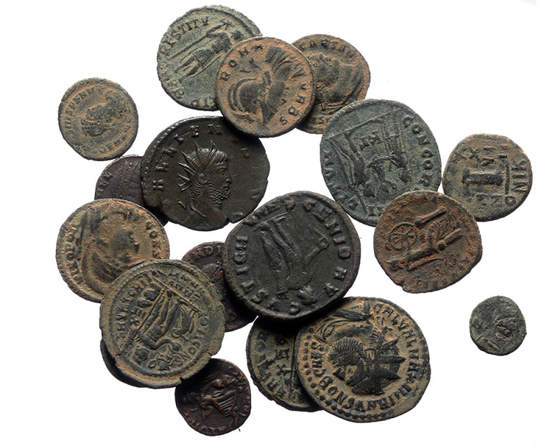 18 Roman Imperial bronze coins (Bronze, 45,58g)