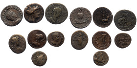 7 Roman bronze coins (Bronze, 37,75g)