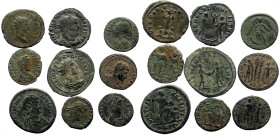 9 Roman Imperial bronze coins (Bronze, 29,76g)