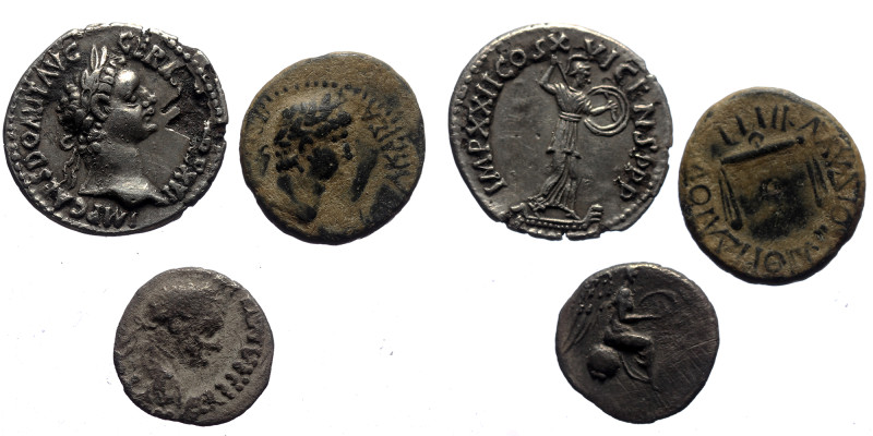 3 Roman bronze and silver coins (Silver and Bronze, 7,65g)