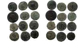 12 Roman Imperial bronze coins (Bronze, 30,66g)