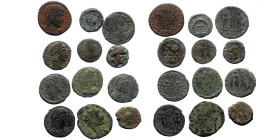 12 Roman Imperial bronze coins (Bronze, 19,80g)