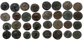 16 Roman Imperial bronze coins (Bronze, 49,37g)