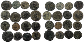 16 Roman Imperial bronze coins (Bronze, 48,85g)