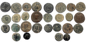 12 Roman Imperial bronze coins (Bronze, 27,49g)