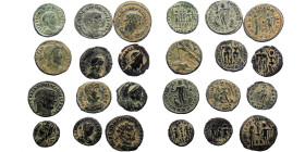 12 Roman Imperial bronze coins (Bronze, 33,44g)