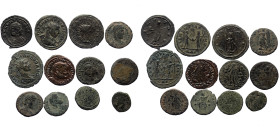 12 Roman Imperial bronze coins (Bronze, 34,35g)