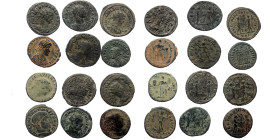 12 Roman Imperial bronze coins (Bronze, 42,40g)