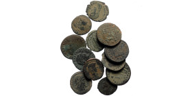 12 Roman Imperial bronze coins (Bronze, 24,37g)