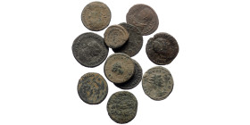 11 Roman Imperial bronze coins (Bronze, 37,32g)