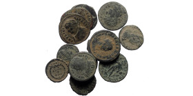 12 Roman Imperial bronze coins (Bronze, 29,71g)