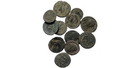 12 Roman Imperial bronze coins (Bronze, 50,56g)