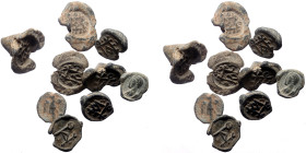 9 lead Byzantine seals (Lead, 53.62g)