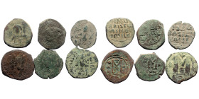 6 Byzantine AE coins (Bronze, 71,93g)
