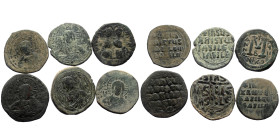 6 Byzantine bronze coins (Bronze, 76,46g)
