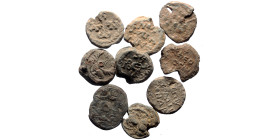 10 lead Byzantine seals (Lead, 104.49g)