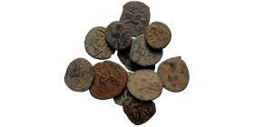 12 Islamic bronze coins (Bronze, 33,53g)