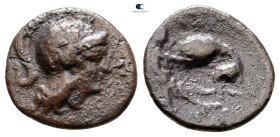 Calabria. Tarentum circa 300-250 BC. Diobol AR