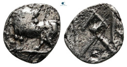 Lucania. Sybaris circa 530-510 BC. Hemiobol Æ