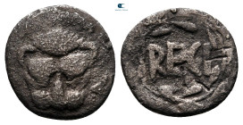 Bruttium. Rhegion circa 400 BC. Litra AR