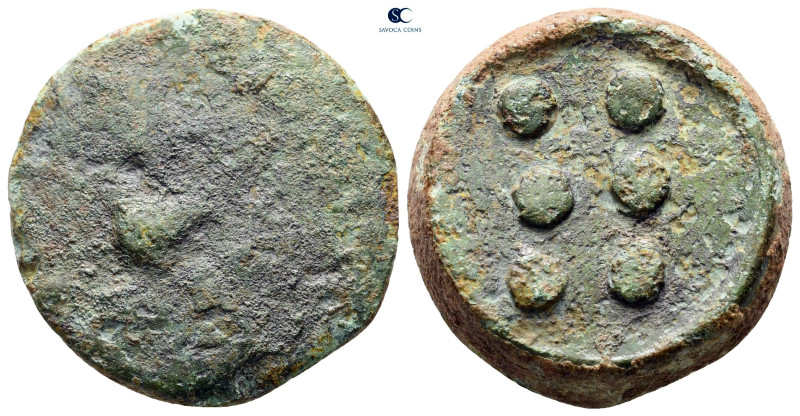Sicily. Himera circa 430-420 BC. 
Hemilitron Æ

25 mm, 13,88 g



nearly ...