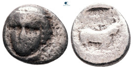 Thrace. Ainos circa 396-393 BC. Hemidrachm AR